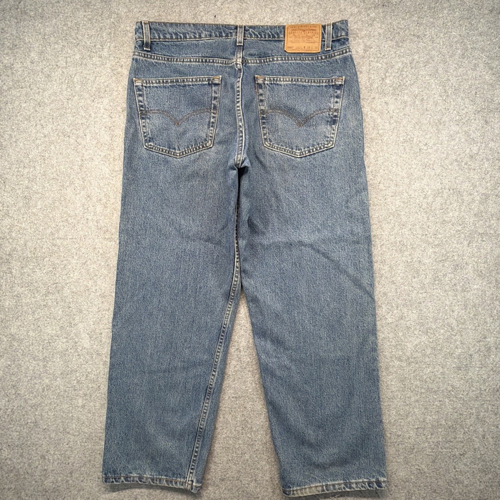 Vintage Levi's Jeans 565 Mens 38x30 (Fits 37x29) Blue Loose Fit Made in USA